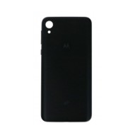 Vitre arrière (cache batterie) pour Motorola Moto E6 Noir + Logo