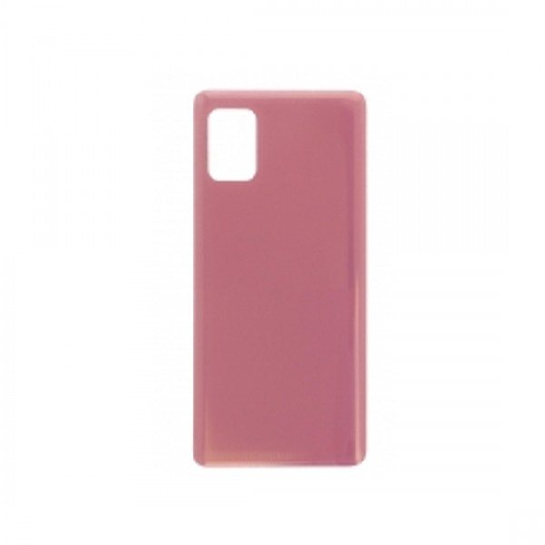 Vitre arrière (cache batterie) avec Adhésif pour Samsung Galaxy A51 5G Rose + Logo