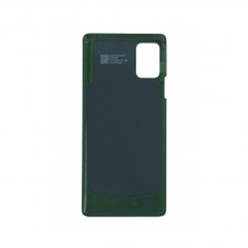 Vitre arrière (cache batterie) avec Adhésif pour Samsung Galaxy A51 5G UW Bleu + Logo