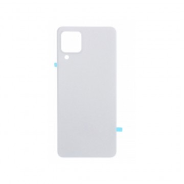 Vitre arrière (cache batterie) avec Adhésif pour Samsung Galaxy A22 (4G) Blanc + Logo