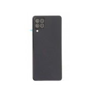 Vitre arrière Samsung Galaxy A22 (4G) Noir avec lentille caméra