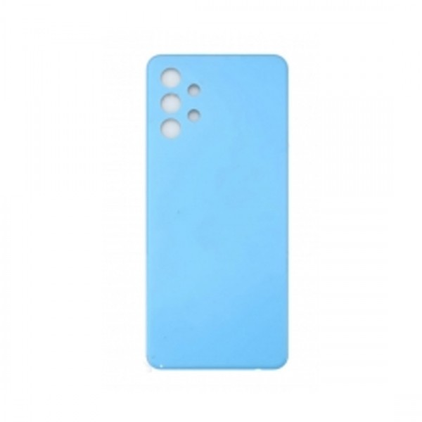 Vitre arrière (cache batterie) avec Adhésif pour Samsung Galaxy A32 5G Bleu + Logo