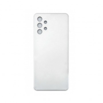 Vitre arrière (cache batterie) avec Adhésif pour Samsung Galaxy A32 5G Blanc + Logo