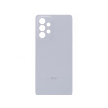 Vitre arrière (cache batterie) avec Adhésif pour Samsung Galaxy A53 5G A536 Blanc + Logo