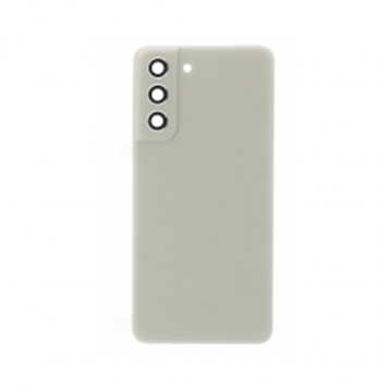 Vitre arrière avec Adhésif + Lentille camera support pour Samsung Galaxy S21 FE 5G G990 Vert