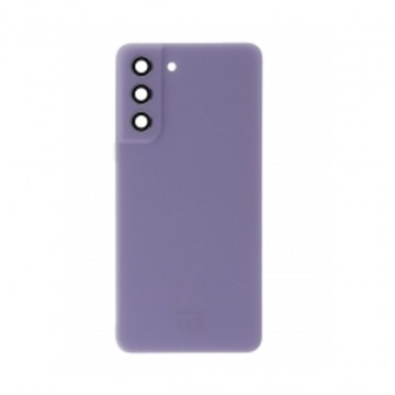 Vitre arrière avec Adhésif + Lentille camera support pour Samsung Galaxy S21 FE 5G G990 Violet