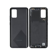 Vitre arrière (cache batterie) pour Samsung Galaxy A03s A037 A037U Noir + Logo