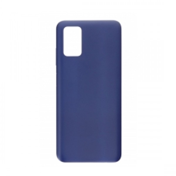 Vitre arrière (cache batterie) pour Samsung Galaxy A03s A037 A037G NF 166mm Bleu + Logo