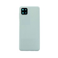 Vitre arrière Samsung Galaxy A12 Blanc avec lentille caméra