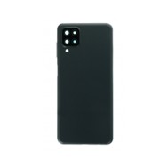 Vitre arrière Samsung Galaxy A12 A12 Nacho A12s A127 Noir avec lentille caméra
