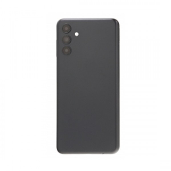 Vitre arrière avec Adhésif + Lentille camera + support pour Samsung Galaxy A13 5G Noir + Logo