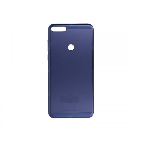 Vitre arrière (cache batterie) pour Huawei Honor 7C Bleu + Logo