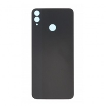 Vitre arrière (cache batterie) avec adhésif pour Huawei Honor 8X Noir + Logo