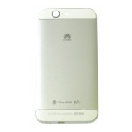 Vitre arrière (cache batterie) pour Huawei Ascend G7 Blanc + Logo