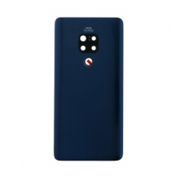 Vitre arrière avec Lentille camera pour Huawei Mate 20 Bleu