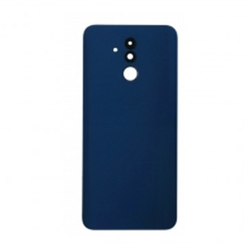 Vitre arrière avec Lentille camera + support pour Huawei Mate 20 Lite Bleu