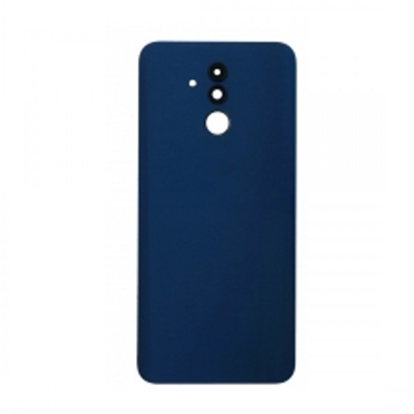 Vitre arrière avec Lentille camera + support pour Huawei Mate 20 Lite Bleu
