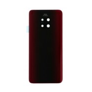 Vitre arrière avec Adhésif + Lentille camera + support pour Huawei Mate 20 Pro Rouge