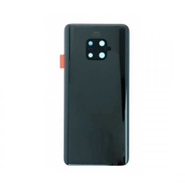 Vitre arrière avec Adhésif + Lentille camera + support pour Huawei Mate 20 Pro Noir