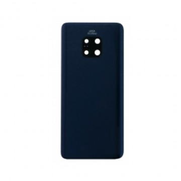 Vitre arrière avec Adhésif + Lentille camera + support pour Huawei Mate 20 Pro Bleu