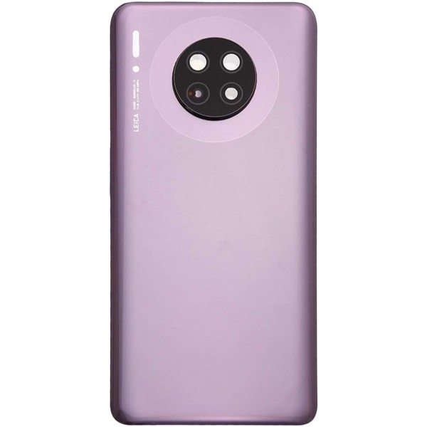 Vitre arrière (cache batterie) avec Lentille camera pour Huawei Mate 30 Violet + Logo