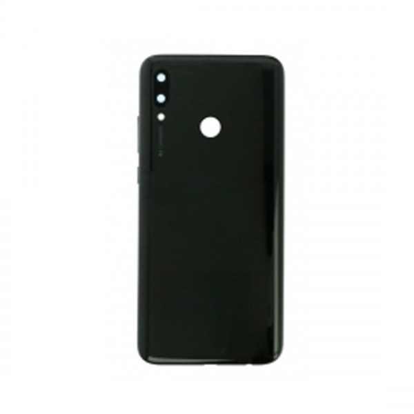 Vitre arrière avec Lentille camera + support pour Huawei P smart 2019 Noir + Logo