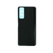 Vitre arrière (cache batterie) avec Adhésif pour Huawei P smart 2021/Y7a Noir + Logo