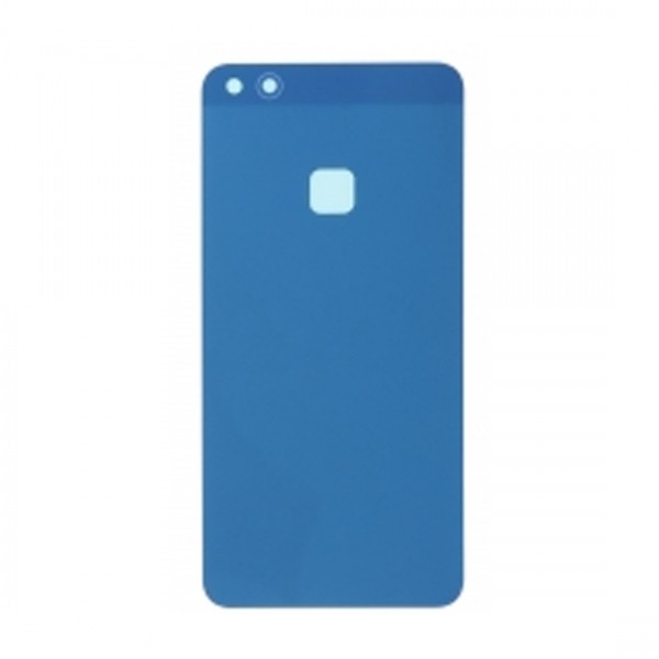 Vitre arrière (cache batterie) avec Adhésif pour Huawei P10 Lite Bleu + Logo