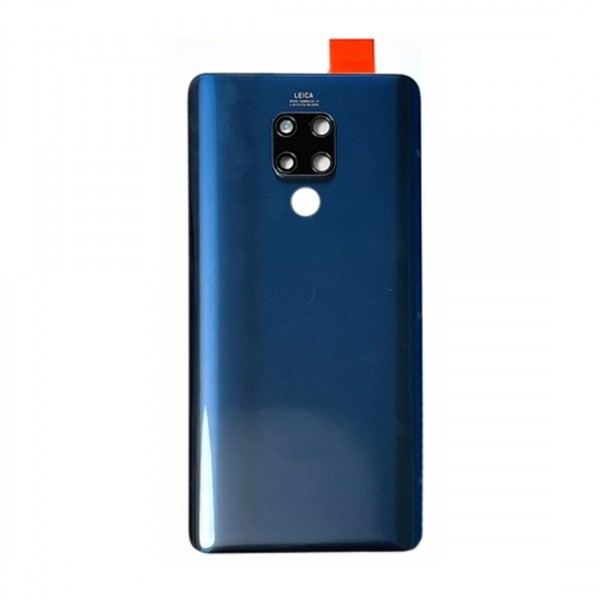 Vitre arrière avec Adhésif + Lentille camera + support pour Huawei Mate 20 X 5G Bleu