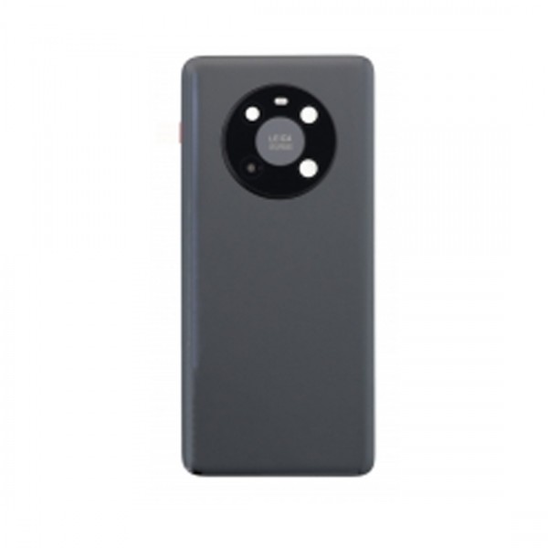Vitre arrière avec Adhésif + Lentille camera + support pour Huawei Mate 40 Noir + Logo