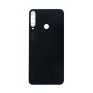 Vitre arrière (cache batterie) avec Adhésif pour Huawei P40 lite E/Y7p Noir + Logo