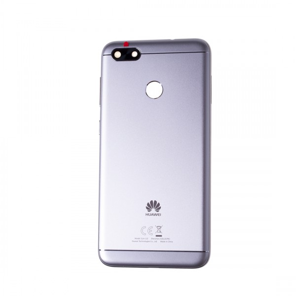 Vitre arrière avec Lentille camera + support pour Huawei P9 lite mini/Y6 Pro 2017 Argent + Logo