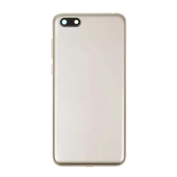 Vitre arrière avec Lentille camera + support pour Huawei Y5 Prime 2018 Or + Logo