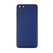 Vitre arrière avec Lentille camera + support pour Huawei Y5 Prime 2018 Bleu + Logo