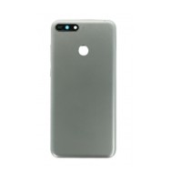 Vitre arrière avec Adhésif + Lentille camera + support pour Huawei Y6 Prime 2018 Or + Logo