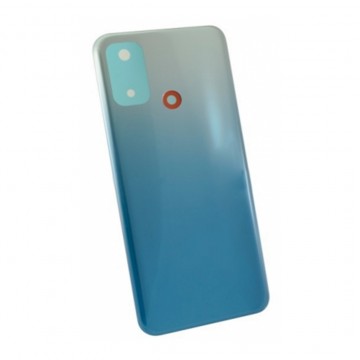 Vitre arrière (cache batterie) avec Adhésif pour Oppo A53 2020/A53S/A32 4G/A33 5G Bleu + Logo