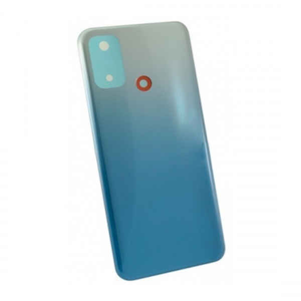 Vitre arrière (cache batterie) avec Adhésif pour Oppo A53 2020/A53S/A32 4G/A33 5G Bleu + Logo