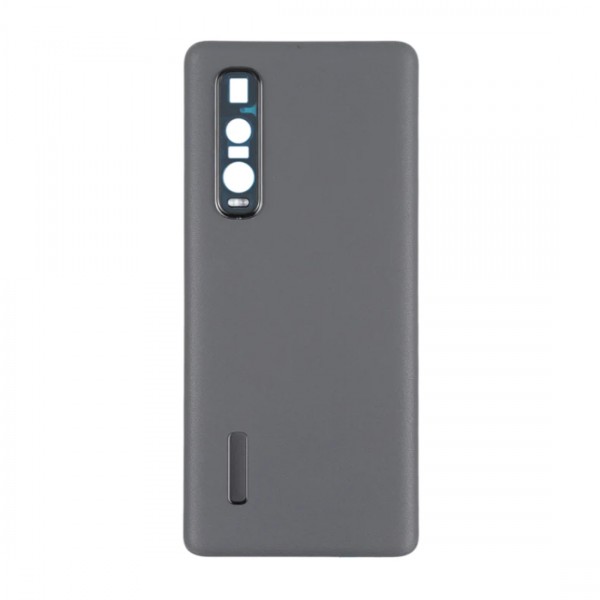 Vitre arrière avec Lentille camera + support pour Oppo Find X2 Pro Noir