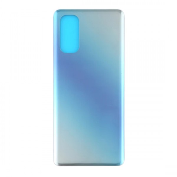 Vitre arrière (cache batterie) avec Adhésif pour Oppo Reno4 Pro 5G CPH2089 Bleu + Logo