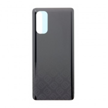 Vitre arrière (cache batterie) avec Adhésif pour Oppo Reno4 Pro 5G CPH2089 Noir + Logo