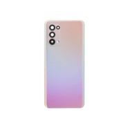 Vitre arrière avec Adhésif + Lentille camera + support pour Oppo Reno5 4G Or + Logo