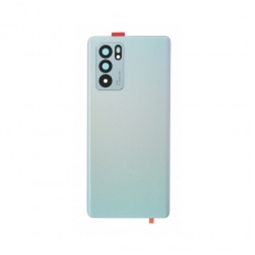Vitre arrière avec Adhésif + Lentille camera + support pour Oppo Reno 6 Pro 5G MediaTek CPH2249 Aurora