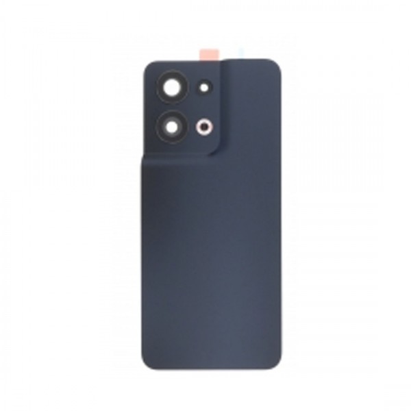 Vitre arrière avec Adhésif + Lentille camera + support pour Oppo Reno 8 5G Noir
