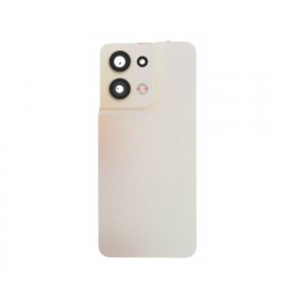 Vitre arrière avec Adhésif + Lentille camera + support pour Oppo Reno8 5G Or