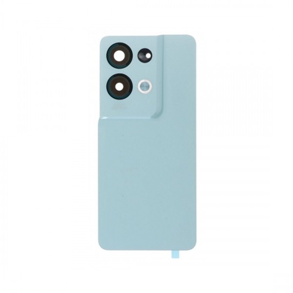 Vitre arrière avec Adhésif + Lentille camera + support pour Oppo Reno 8 Pro 5G CPH2357 Vert + Logo