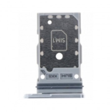 Tiroir carte Sim pour Samsung Galaxy S22 Ultra 5G Double Carte Version Blanc