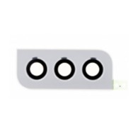 Lentille en verre caméra arrière pour Samsung Galaxy S22 5G/S22+ 5G Blanc