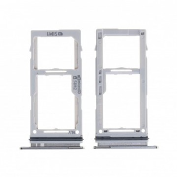 Tiroir SIM + SD pour Samsung Galaxy S10 / S10e / S10 + Blanc Prisme