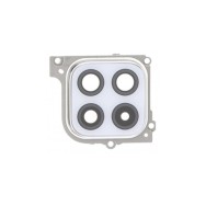 Lentille en verre caméra arrière pour Samsung Galaxy A22 5G Blanc