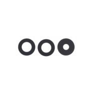 Lentille caméra arrière pour Oppo Reno6 4G Black 3pcs in one set